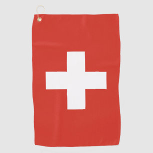 Zwitserse vlag golfhanddoek