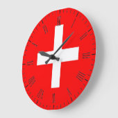 Zwitserse vlag grote klok (Hoek)