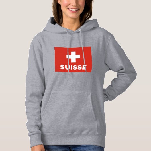 Zwitserse vlag hoodie (Voorkant)