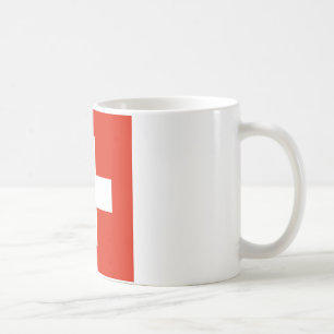 Zwitserse vlag koffiemok