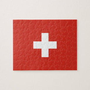 Zwitserse vlag legpuzzel