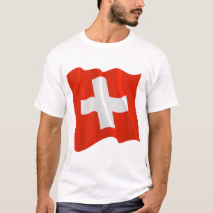 Zwitserse vlag Mannen T-Shirt