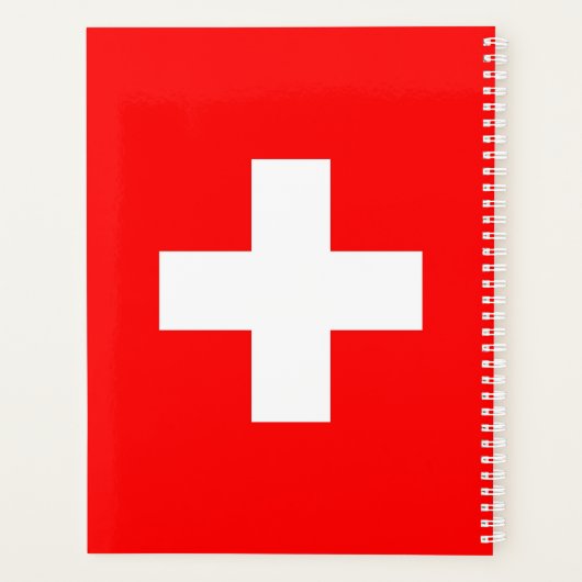 Zwitserse vlag planner (Achterkant)