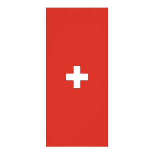 Zwitserse vlag reclamekaart (Voorkant)