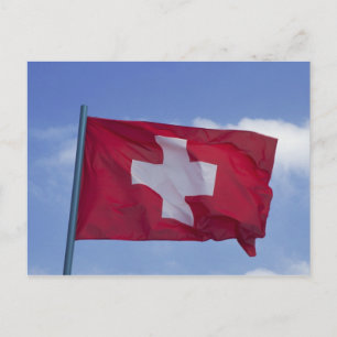 Zwitserse vlag RF) Briefkaart