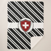 Zwitserse vlag Sherpa Blanket Sherpa Deken (Voorkant)