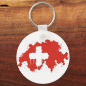 Zwitserse vlag sleutelhanger (Voorkant)