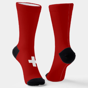 Zwitserse vlag sokken