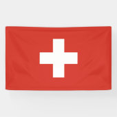 Zwitserse vlag spandoek (Horizontaal)