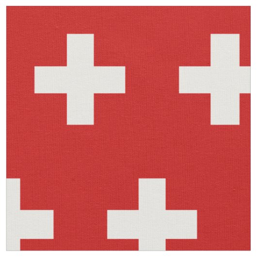 Zwitserse vlag stof (Close Up)