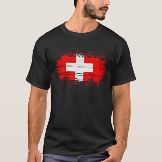 Zwitserse vlag t-shirt (Voorkant)