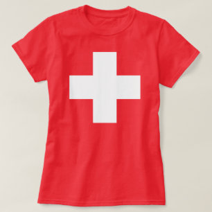 Zwitserse vlag t-shirt