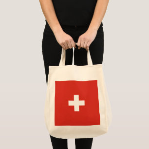 Zwitserse vlag tote bag