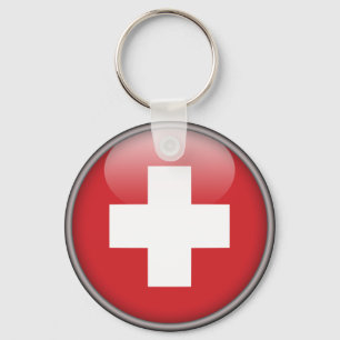 Zwitserse vlag - vlag van Zwitserland Sleutelhanger