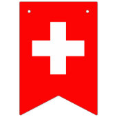 Zwitserse vlag vlaggetjes (Eerste vlag)