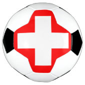 zwitserse vlag voetbal (Gedraaid)
