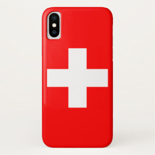 Zwitserse vlag (Zwitserland) iPhone X Hoesje