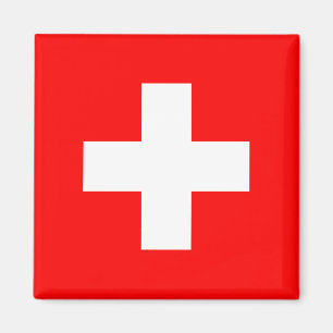Zwitserse vlag (Zwitserland) Magneet