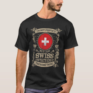 Zwitserse vlag — Zwitserse Mannen en vrouwen T-shirt
