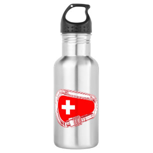 ZWITSERSE Vlaggenbeklimmer Waterfles