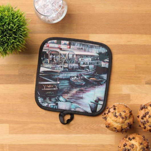 Zwoelige Prelude tot Dusk, Jaffé, Israël Pannenlap (Top down)