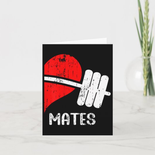 Zwole Mates Paren Matching Gym Grappig T-shirt Wei Kaart (Voorkant)