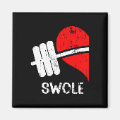 Zwole Mates Paren Matching Gym Grappig T-shirt Wei Magneet (Voorkant)