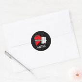 Zwole Mates Paren Matching Gym Grappig T-shirt Wei Ronde Sticker (Envelop)