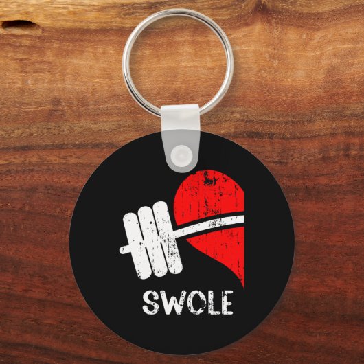 Zwole Mates Paren Matching Gym Grappig T-shirt Wei Sleutelhanger (Voorkant)