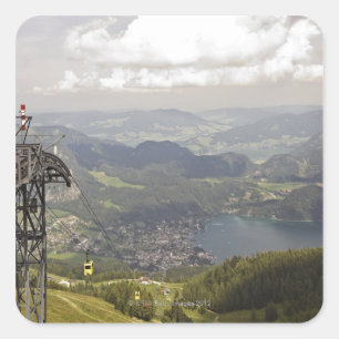 Zwolferhorn, Wolfgangsee, Salzburg, Salzburg Vierkante Sticker
