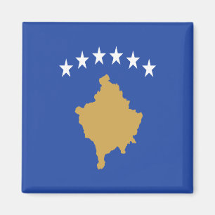 zXK001 KOSOVAR FLAG KOSOVO, Europe, Fridge Magnet Magneet