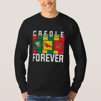 Zydeco Creole Voor altijd fan van Zydeco-muziek en T-shirt