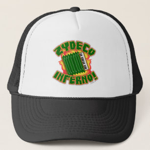 Zydeco Inferno Epic Music Genre Cartoon Style Trucker Pet