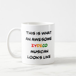 zydeco musicus, geweldige koffiemok
