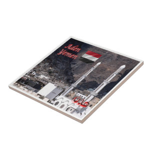 zYE004 ADEN, oude stad, Jemen, Azië, Tegeltje