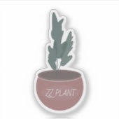 ZZ Botanische Houseplant Plant Pot Greenery Sticker (Voorkant)