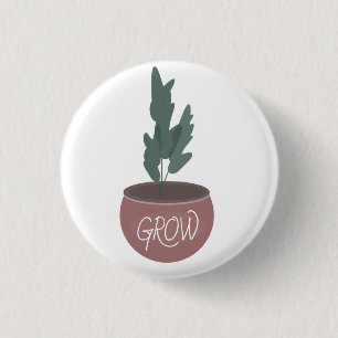 ZZ Botanische Kamerplanten Plant Pot Groene Plante Ronde Button 3,2 Cm