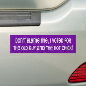 zz_dontblameme bumpersticker (Op auto)