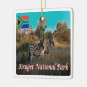 zZA004 KRUGEN National Park, Zuid-Afrika, Keramisch Ornament (Links)