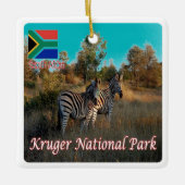 zZA004 KRUGEN National Park, Zuid-Afrika, Keramisch Ornament (Voorkant)