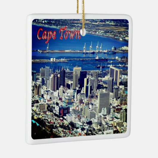 zZA008 KAAPSTAD, Uitzicht, Zuid-Afrika, Keramisch Ornament (Rechts)