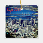 zZA008 KAAPSTAD, Uitzicht, Zuid-Afrika, Keramisch Ornament (Voorkant)