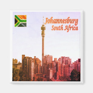 zZA016 JOHANNESBURG, Hillbrow, Zuid-Afrika, Fridge Magneet