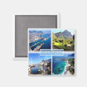 zZA025 CAPE TOWN, Mosaic, Clifton, Fridge Magneet (Voorkant / Achterkant)