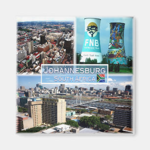 zZA026 JOHANNESBURG, Mosaic, Zuid-Afrika, Fridge Magneet