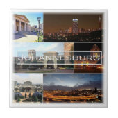 zZA028 JOHANNESBURG, Mozaïek, Zuid, Tegeltje (Voorkant)