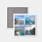 zZA031 CAPE TOWN, Zuid-Afrika, Fridge Magneet (Voorkant / Achterkant)