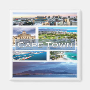 zZA032 CAPE TOWN, Mosaic, Zuid-Afrika, Fridge Magneet
