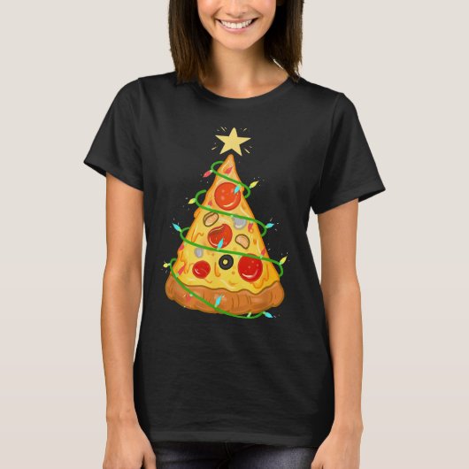 Zza Christmas Tree Zza Lover Gift T-shirt (Voorkant)
