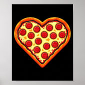 Zza Heart Cute Valentines Day Funny Heart Shaped Z Poster (Voorkant)